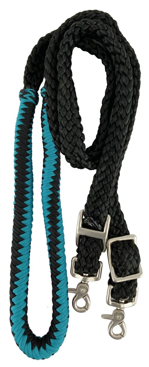 8ft Nylon braided roping rein #3